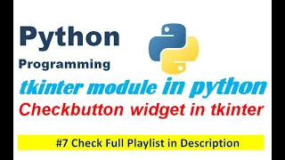 Checkbutton widget in tkinter Python Programming Edutainment