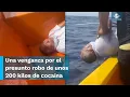 Amarrado de manos Cartel del Golfo lanza a altamar a narco venezolano el Taliban
