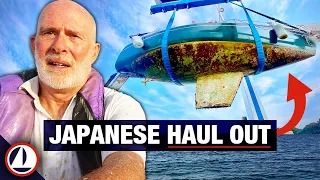 No frills:  haul out and a stroll through a boatyard in Japan. (solo sailing)