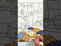 Coloring a cozy quilt with