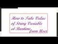 How to take String Variable Value from User at Runtime in GW BASIC Programming - 6