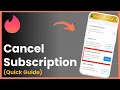 How To Cancel Tinder Subscription