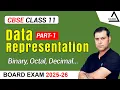 Class 11 Computer Science Chapter 2 Data Representation Part-1 Number Systems ASCII Unicode