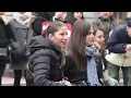 Flashmob marry you bruno mars proposal Tony & Sara piazza Cordusio Milano
