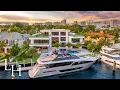 Inside a 40 Million Mansion with Superyacht Parking Turkish Spa Rooftop Deck and More