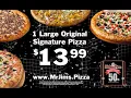 13 99 Large Signature Pizza