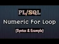 How to use For Loop in Numeric For Loop in