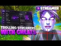 I Used Fortnite Cheats to TROLL a PRO Streamer HE RAGED