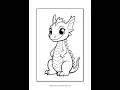 Unleash Your Creativity with Dragon Coloring Pages Vol 1 - Dragon at Work