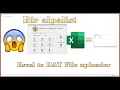 Excel to DAT file BIR Alphalist for 1604E attachment Annual Alphalist of Payee