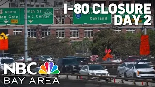 2nd day of I-80 closure in SF Delays continue as Caltrans makes progress