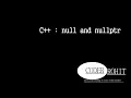 C null and nullptr