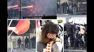 🔴LIVE/ Tensione në protestën, policia hedh gaz lotsjellës ndaj të rinjve!