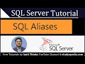 SQL Aliases SQL Server Tutorial for Beginners
