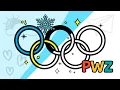 COLORING A CUTE OLYMPIC WINTER GAMES - Fun for kids