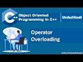 Operator Overloading in C Object Oriented Programming in