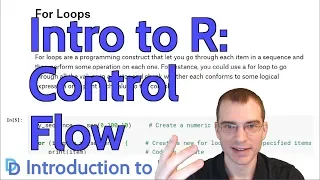 Introduction to R Control Flow