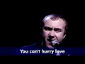 Phil Collins - You Can't Hurry Love (Official lyric video)
