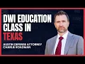 DWI Education Class in Texas Austin Criminal Defense