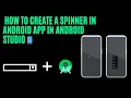 How To Implement Spinner in Android Apps in Android Studio Create a Dropdown List Step-by-Step