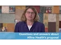 Questions and answers about Allina Health s proposal