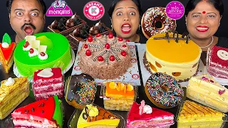 MONGINIS vs MIO AMORE vs KRIMZ CAKE EATING CHALLENGE VIRAL VIDEO WITH PUNISHMENT PASTRY MUKBANG