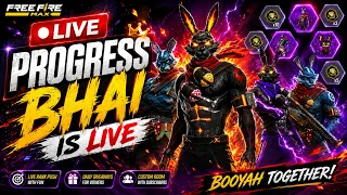 Progress Bhai Live 🔴 | Bunny Bundle Return Free Fire Max 🤑