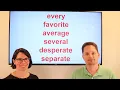 Avoid These Common Pronunciation Mistakes SILENT SYLLABLES Part 1