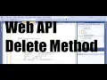 Web API 12 Implement DELETE method in Web API project