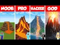 Download Lagu Minecraft TNT VOLCANO HOUSE BUILD CHALLENGE - NOOB vs PRO vs HACKER vs GOD / Animation