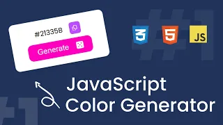 Simple Hex Color Code Generator in HTML CSS and JavaScript JavaScript Project