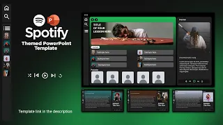 spotify themed powerpoint template aesthetic powerpoint presentation