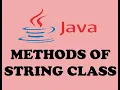 METHODS OF STRING CLASS IN JAVA URDU HINDI