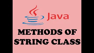 METHODS OF STRING CLASS IN JAVA URDU HINDI