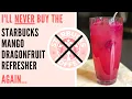 DIY Mango Dragonfruit Lemonade Starbucks Refresher Copycat Recipe