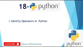 18 - Identity Operators in Python in Hindi