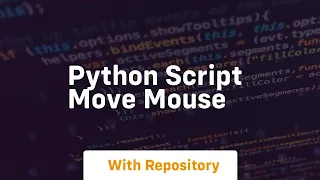 python script move mouse