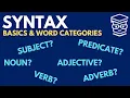 The Basics of Syntax Subjects Predicates and Word Categories