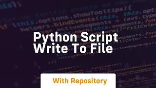 python script write to file