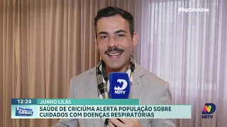 Junho Lilás: Criciúma promove ação contra doenças respiratórias