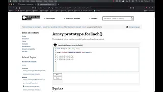 CS-290 Array forEach Explanation