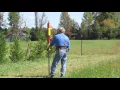 Driving T posts with the Man Saver post driver