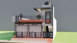 25 x 60 में आगे दुकान पीछे मकान का नक्शा ,25 By 60 Dukan Or Makan ka Naksha