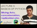 Slicing Lists String Concatenation Replication