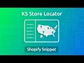KS Store Locator - Shopify copy-paste snippet code