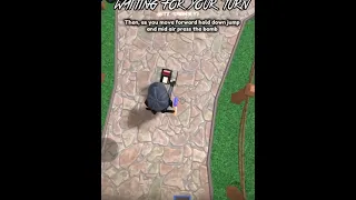 Quick tutorial on how to bomb jump in mm2 mobile