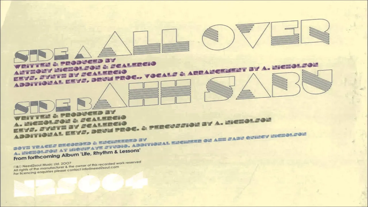 Anthony Nicholson - Ahh Sabu