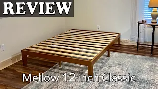 Mellow 12 inch Classic Solid Wood Platform Bed Frame Review