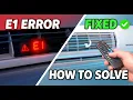 Haier Inverter AC E1 Error - How to Solve