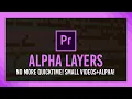 Premiere Transparency Done Right Tiny files with Alpha No more QuickTime